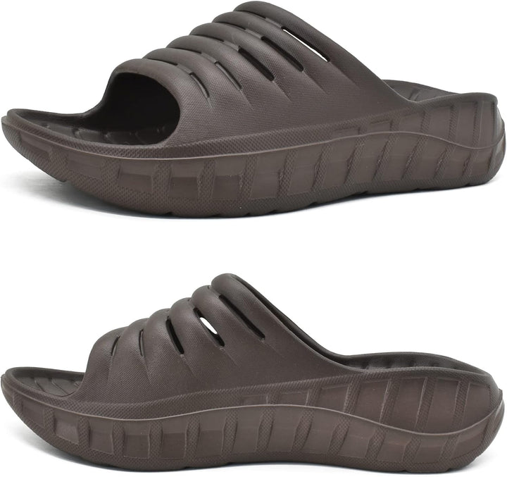 KuaiLu Recovery Sandalen Herren mit Bequeme Plantarfasziitis Arch Support, Orthopädische Männer Leic
