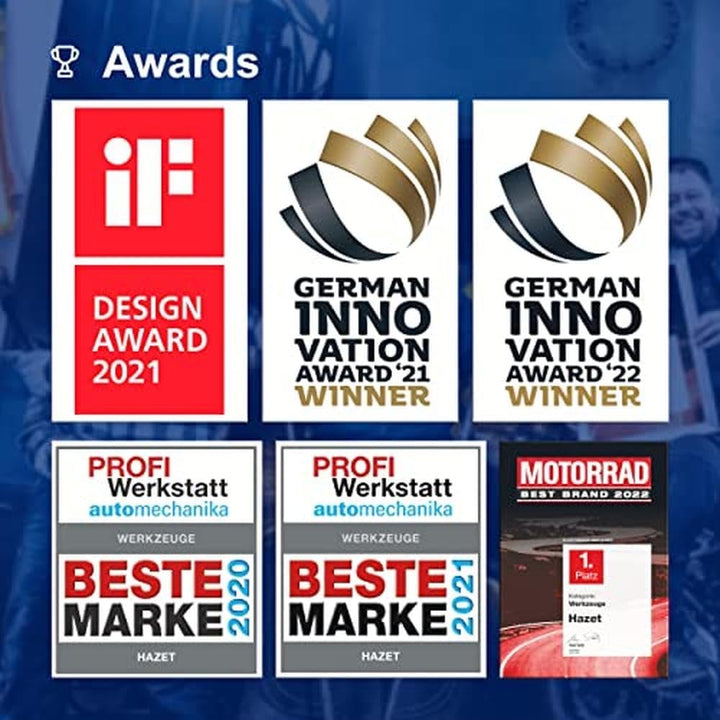 HAZET Öl-Filter-Schlüssel 2169-6 I passendes Werkzeug für verschiedene Ölfilter mit einem Durchmesse