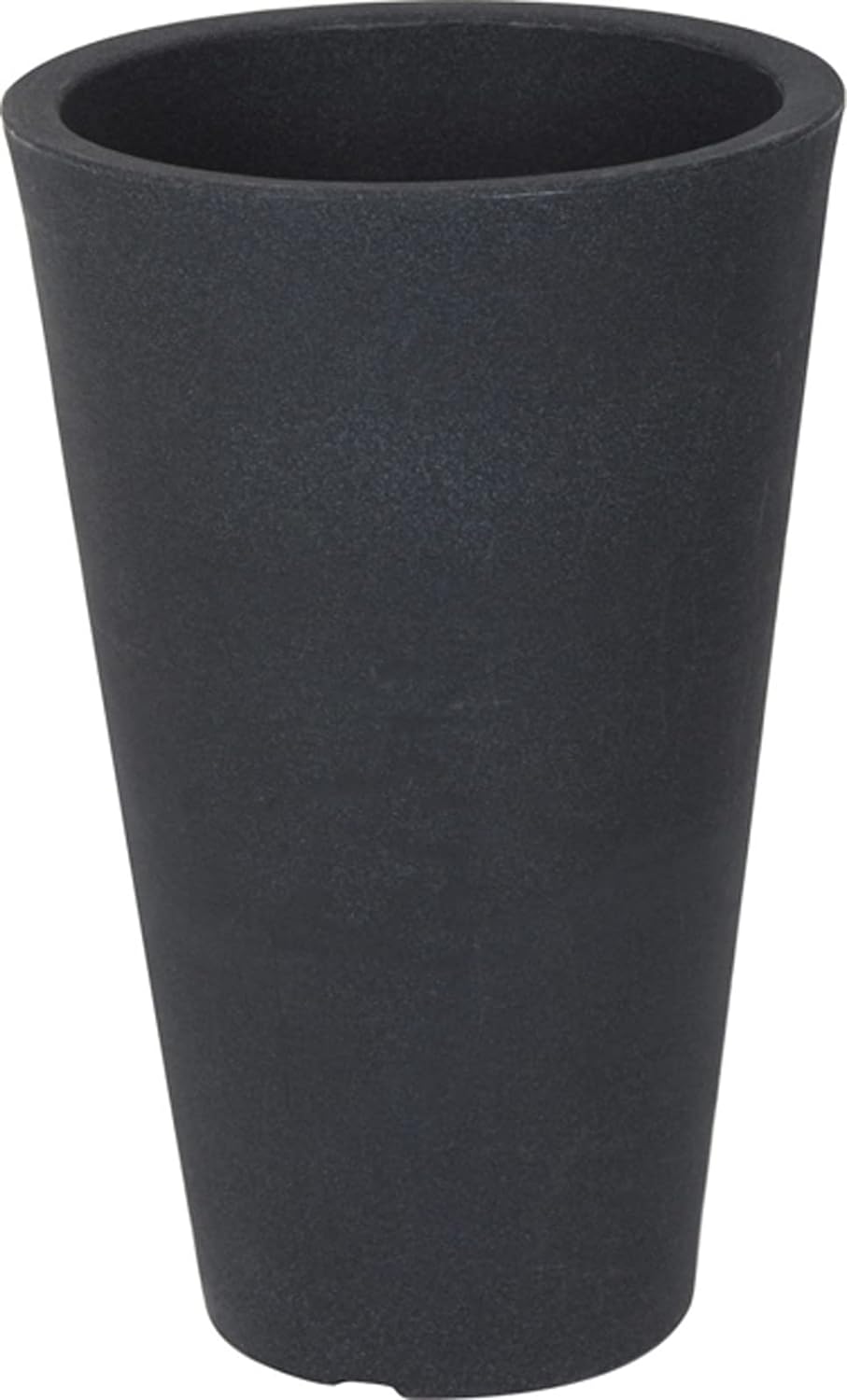 Spetebo XXL Pflanzsäule anthrazit konisch - 55x35 cm - Kunststoff Blumenkübel Pflanzkübel Blumentopf
