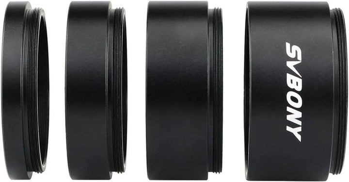 Svbony SV119 2" Verlängerungsrohr Set 5mm 10mm 15mm 30mm M48x0.75 zur Verlängerung der Brennweite in