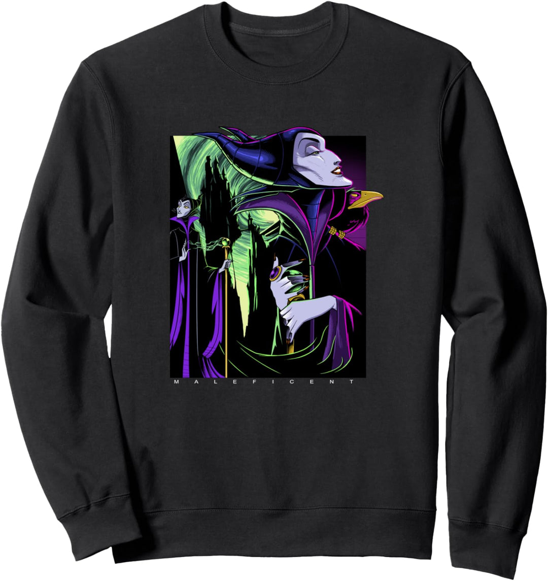 Disney Sleeping Beauty Maleficent Large Side Portrait Sweatshirt