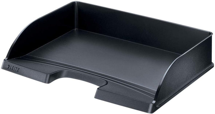 Leitz LLeitz Briefkorb Querformat A4, 5er Pack, Schwarz, Plus Serie, 52180095 Standard Schwarz 5 Stü