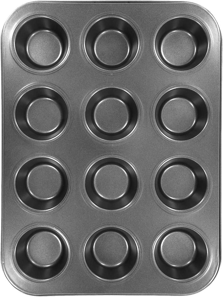 Westmark Muffinbackform, Für 12 Muffins, Antihaftbeschichtung, kaltgewalzter Stahl, Back Meister, An