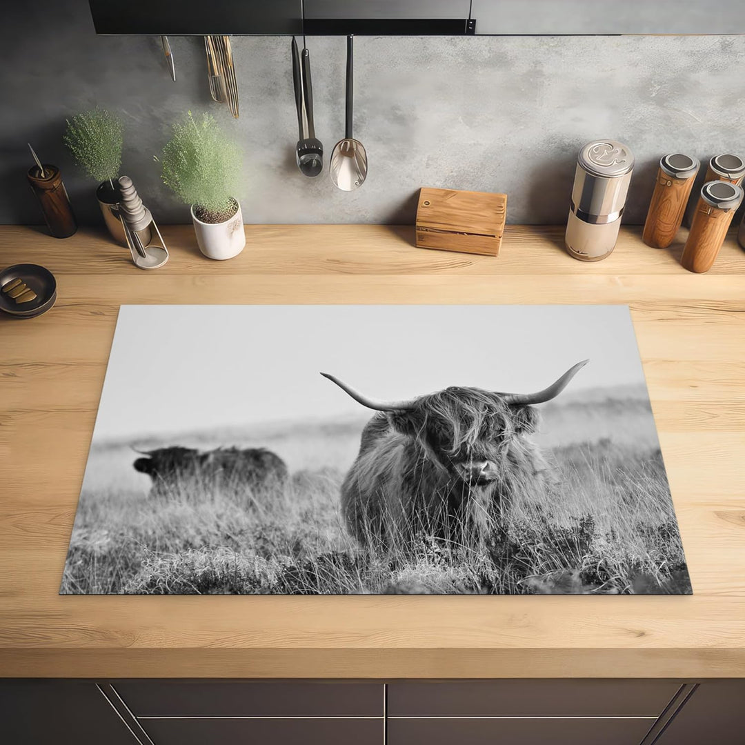 KitchenYeah© Herdabdeckplatte Einteilig Küche Abdeckplatte für Ceranfeld Abdeckung Induktionskochfel