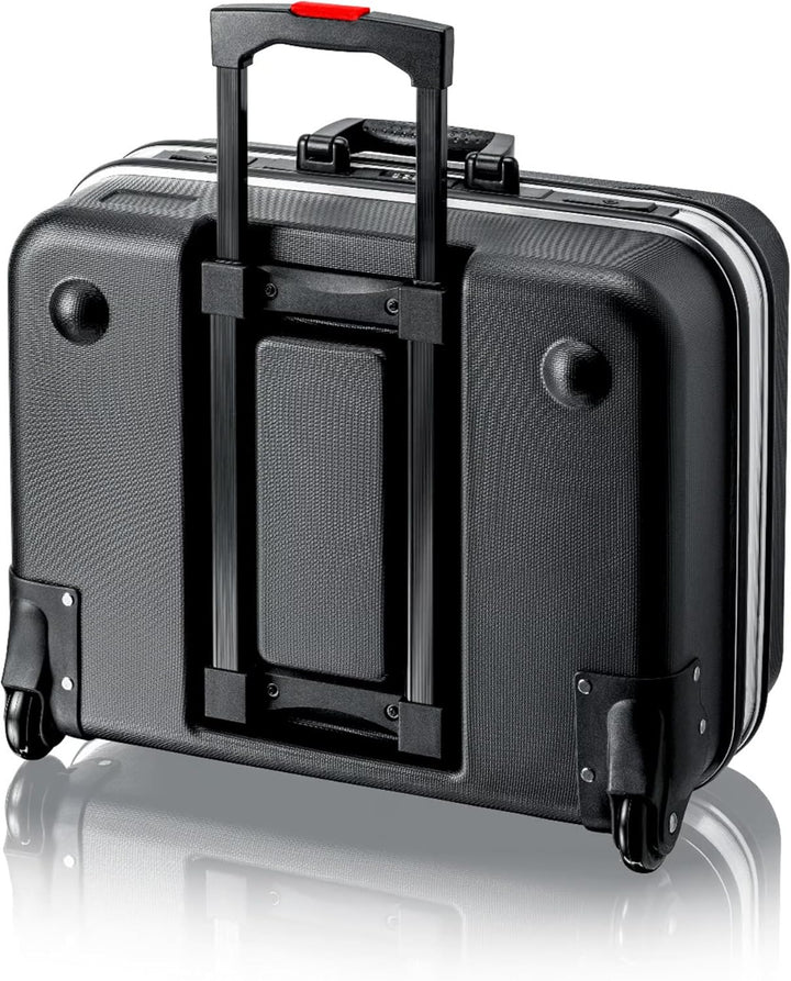 KNIPEX Werkzeugkoffer "BIG Basic Move", leer, mit Rollen, Teleskopgriff, 54 Steckmöglichkeiten, 33 l