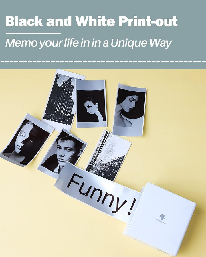 Phomemo-M02 Mini Bluetooth Taschendrucker Thermofotodrucker Tragbarer Empfangsdrucker, kompatibel mi