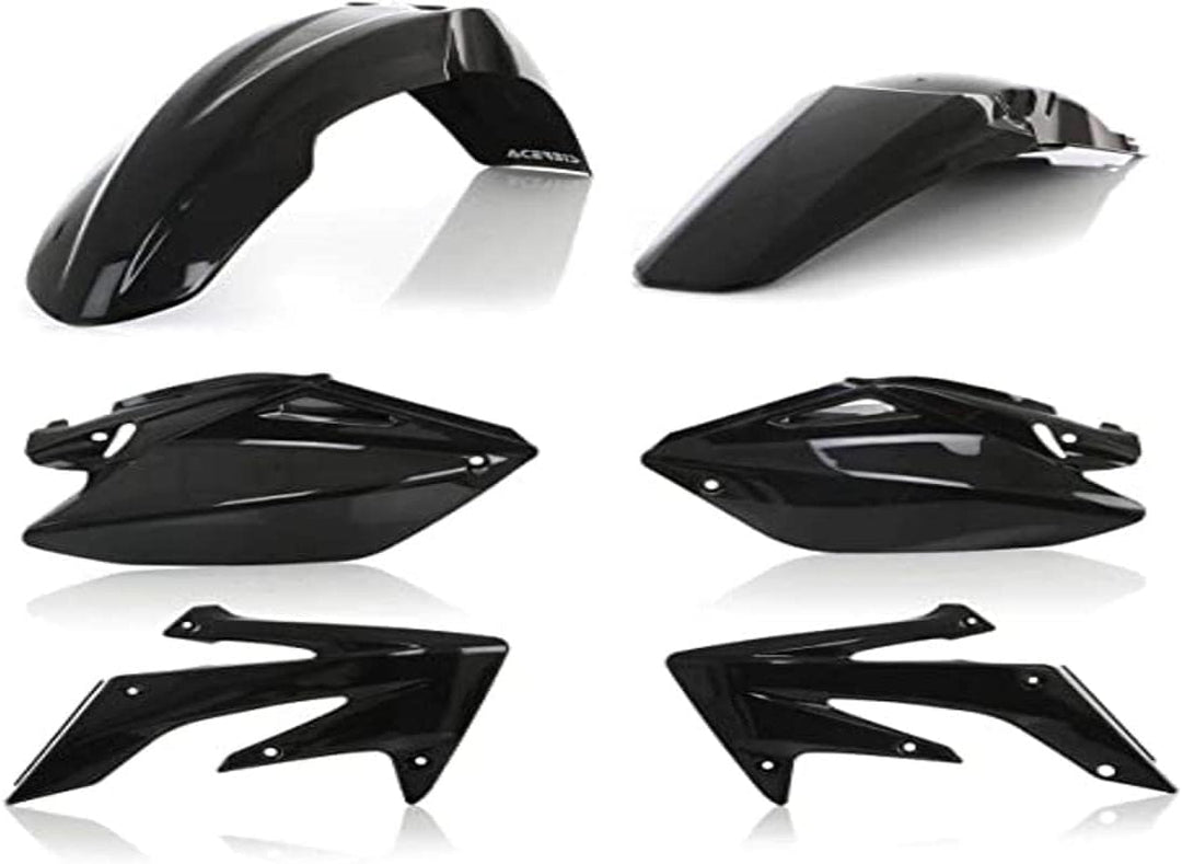 Acerbis 0007454.090 Kit PLASTICHE HON CRF 250R 04-05 Schwarz