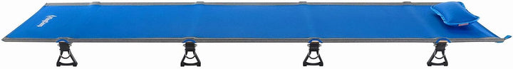 KingCamp Alu Feld Bett XL Outdoor klick Klappbett Camping Liege Leicht 190x64 cm Royal Blue, Royal B