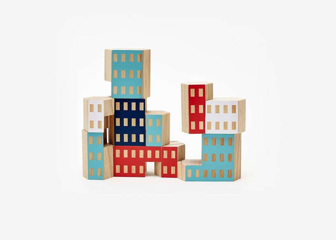 Areaware Blockitecture Habitat, 12,7 x 12,7 cm Mehrfarbig, Mehrfarbig