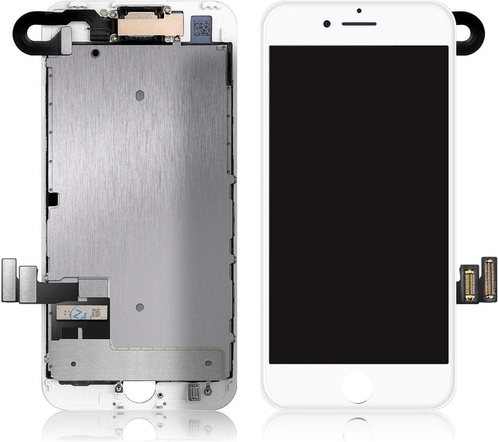 Xlhama Ersatzbildschirm Touchscreen LCD Display Kompatibel für iPhone 8 Weiss mit Reparaturwerkzeug,