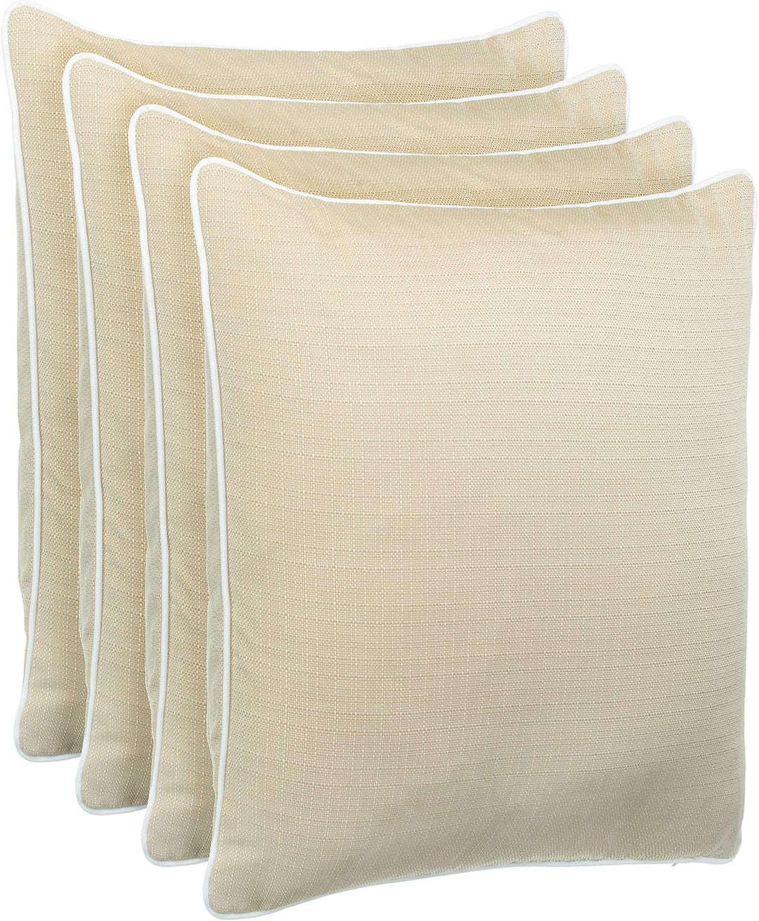 Brandsseller Outdoor Garten Kissen Dekokissen Leinenoptik strukturiert Schmutz- und Wasserabweisend