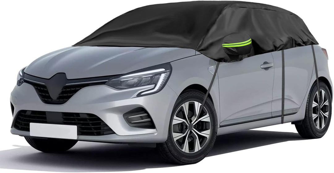 Opaltool Halbgarage für Hatchback 2005-2023 Renault Clio, Schwarz Massgeschneidertes Autogarage Soft