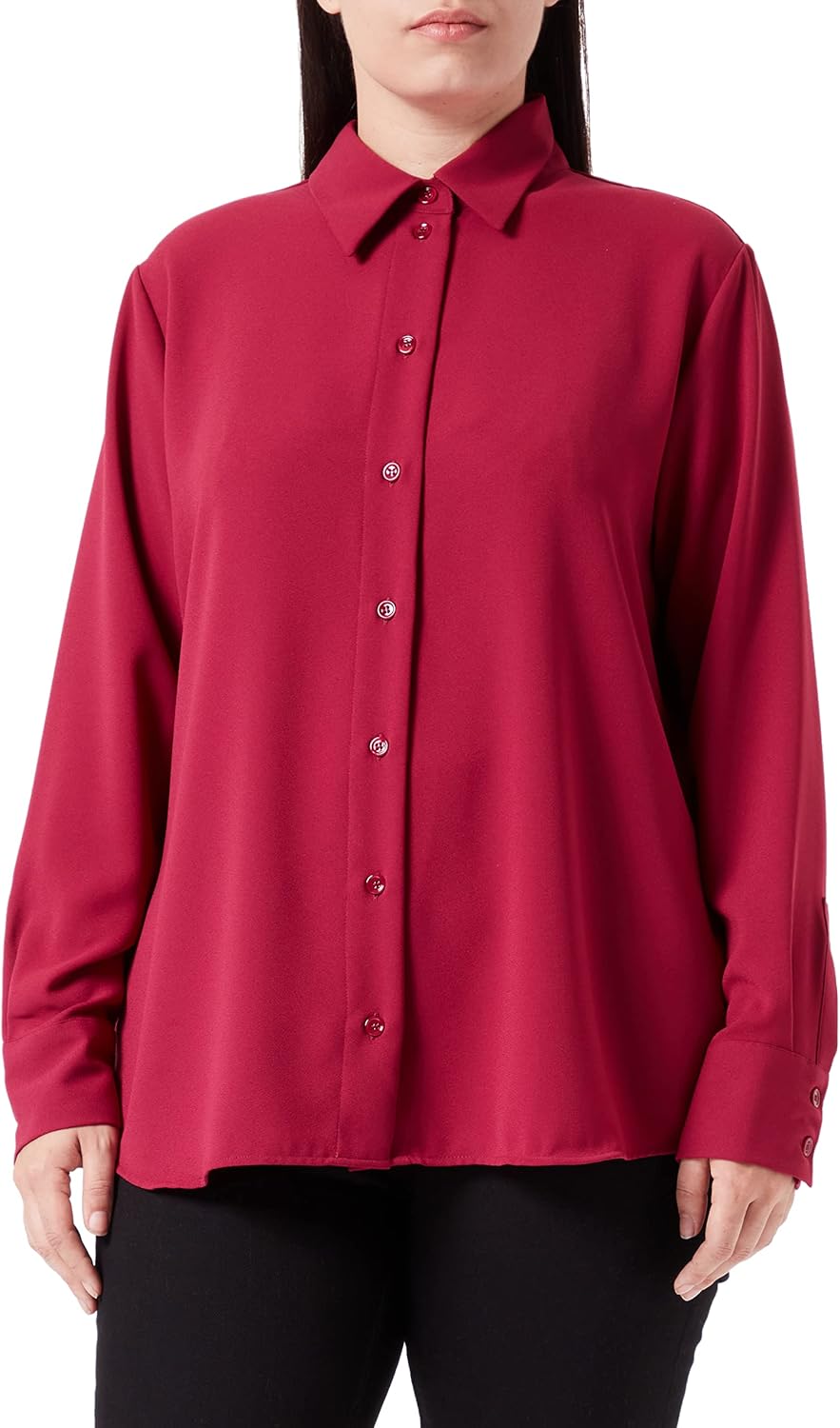 Seidensticker Damen Bluse - Fashion Bluse - Regular Fit - tailliert - Hemd Blusen Kragen - Bügelleic