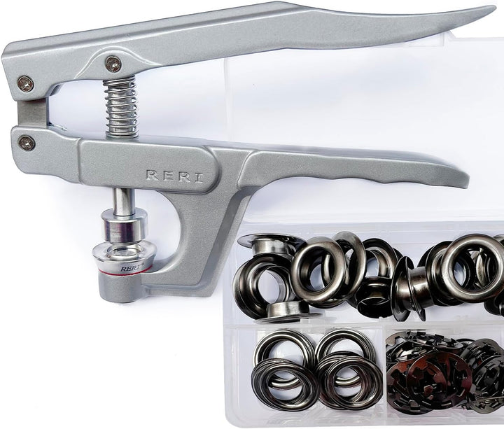 Ösenzange set Aussenwerbung Ösen Set mit Werkzeug Schwarz Φ14mm Ösen-Set Ösen-Set mit Ösen-Einstellw