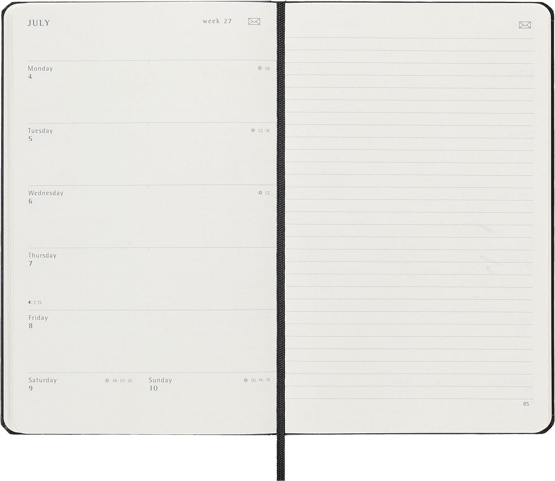Moleskine - Smart Diary 12 Monate, Digitaler Kalender Planer 2022, Digitaler Wochenplaner, Wochenpla