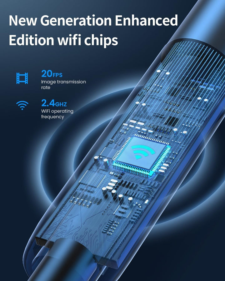 Dual Lens Endoskopkamera, 1080P HD Endoskop-Kamera mit Licht Handy Wasserdichtes Ip67 Kein WLAN Erfo