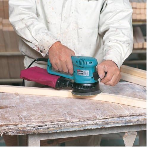 Makita BO5041J Exzenterschleifer 125 mm im MAKPAC, Blau, Silber Single