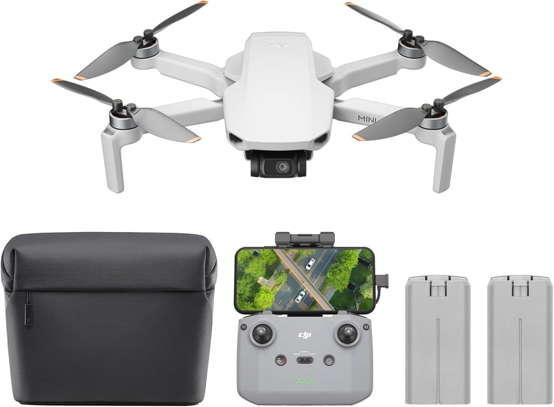 DJI Mini 4K Camera Drone Combo, Drohne mit 4K UHD Kamera für Erwachsene, unter 249 g, 3-Achsen Gimba