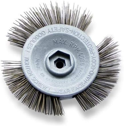 Scheibenbürste Metall | Für alle Bohrmaschinen geeignet | Alternative zum Rostumwandler | Schleifauf
