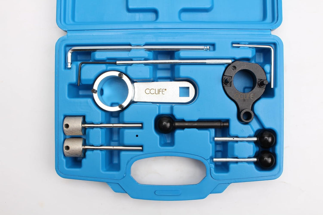CCLIFE Motor Einstellwerkzeug Arretierwerkzeug Steuerzeiten Werkzeug Diesel Kompatibel mit VAG VW Au