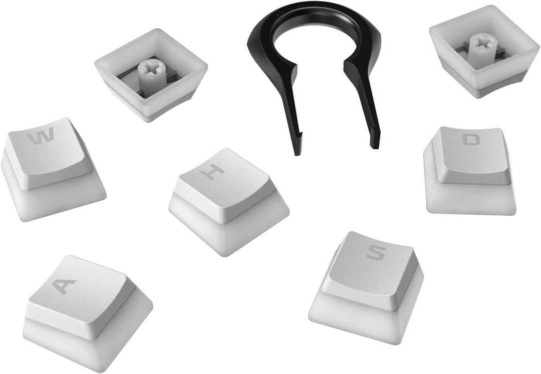 HyperX Pudding Keycaps – Vollständiger Tastensatz – PBT – {Weiss} – English (US) Layout – 104 Key, H