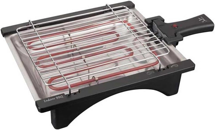 Jata BQ95 Electro Grill Perfekt Für Zwei Personen Rauchfrei Abnehmbarer Grill mit 2 Höhen Edelstahlt