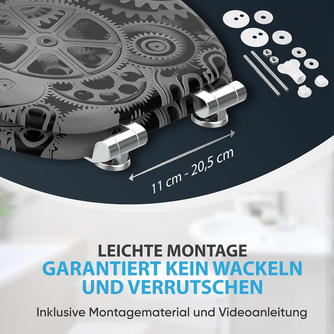 Sanilo WC Sitz mit Absenkautomatik, viele neue Toilettendeckel zur Auswahl, hochwertige Oberfläche,