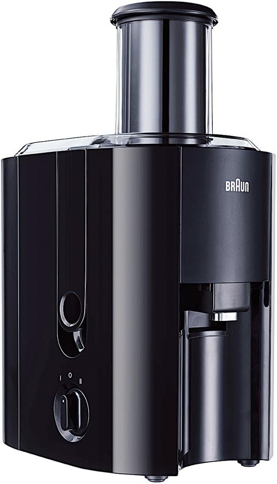 Braun Household J300 Multiquick 3 Entsafter (800 Watt) schwarz 800 Watt Single Schwarz, 800 Watt Sin