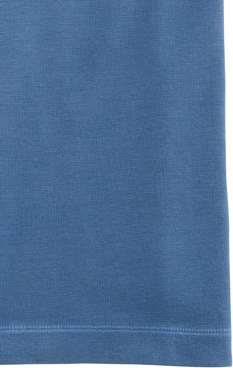 OLYMP Herren Polo-Shirt Kurzarm Casual Wirk,Uni,Regular fit S Rauchblau 13, S Rauchblau 13