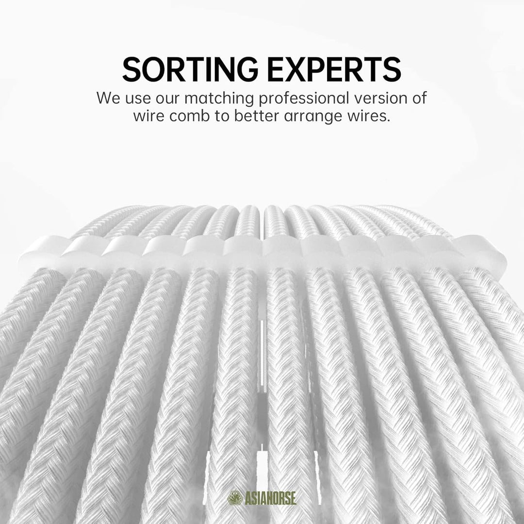 AsiaHorse PC Sleeved Cable Kit for GPU/CPU, 18AWG PSU Cable Extension, Power Supply Cable Extensions