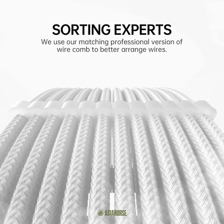 AsiaHorse PC Sleeved Cable Kit for GPU/CPU, 18AWG PSU Cable Extension, Power Supply Cable Extensions