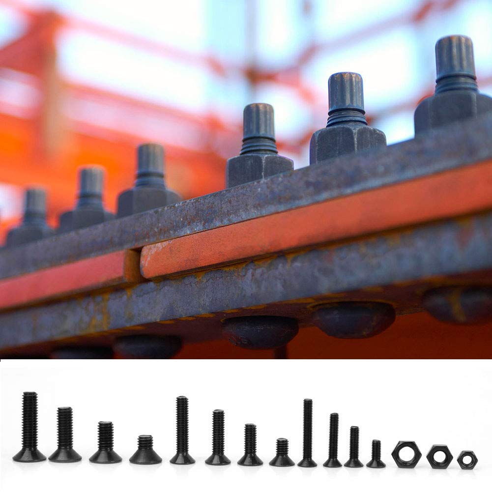 460pcs M3 M4 M5 Senkkopfschraube Senkkopfdiele Gewindeschneidschrauben Drive Cup-Point Stellschraube