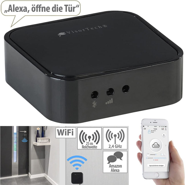 VisorTech Internet Gateway: WLAN-Gateway für elektronische Tür-Schliesszylinder, App-Steuerung (Tür-