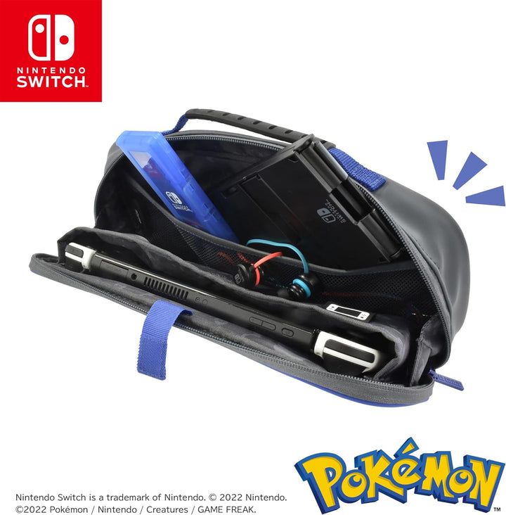 Hori Nintendo Switch Cargo Pouch Compact (Pikachu, Gengar, & Mimikyu) - Split Pad Compact Compatible