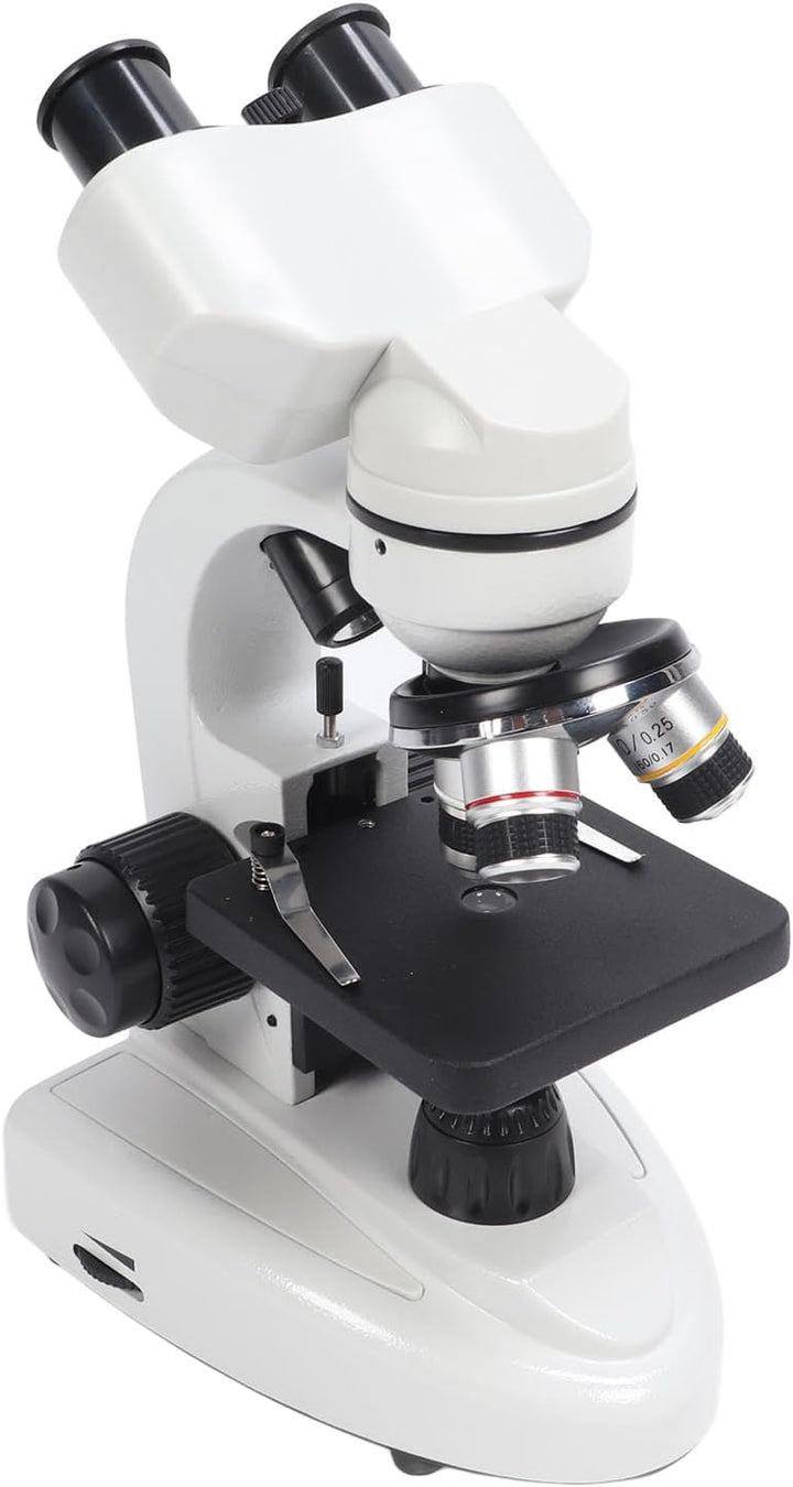 Binokulares Mikroskop, 40- Bis 5000-fache Vergrösserung, Professionelles Mikroskop mit Feinfokusknöp
