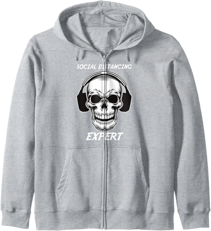 Gamer Skeleton Social Distancing Gaming Headset kann nicht Kapuzenjacke