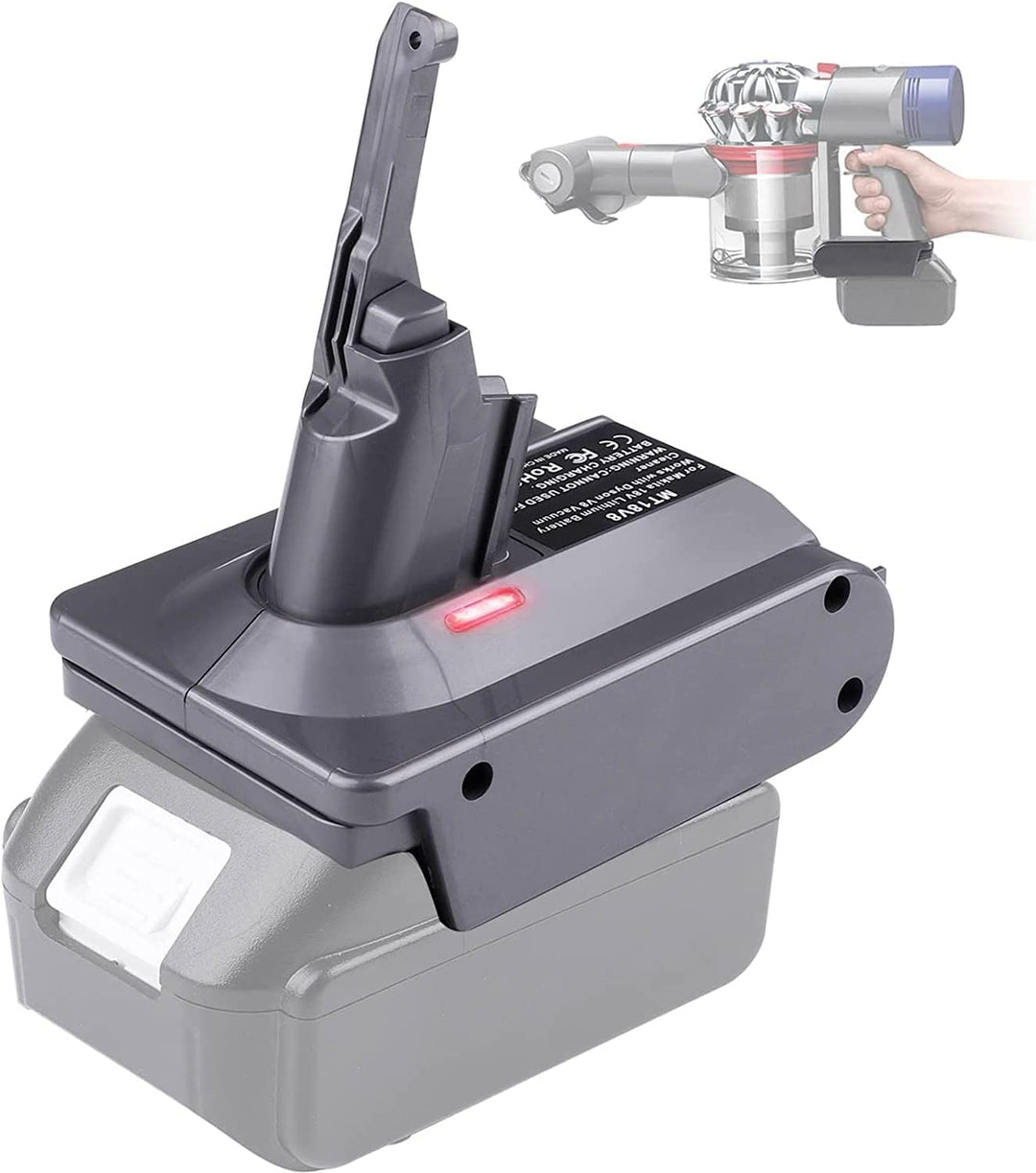 【Upgraded】 2-in-1 V7/8 Akku-Adapter für Makita 18V Akku konvertieren zu für Dyson V7/8 Handstaubsaug