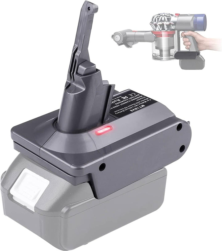 【Upgraded】 2-in-1 V7/8 Akku-Adapter für Makita 18V Akku konvertieren zu für Dyson V7/8 Handstaubsaug