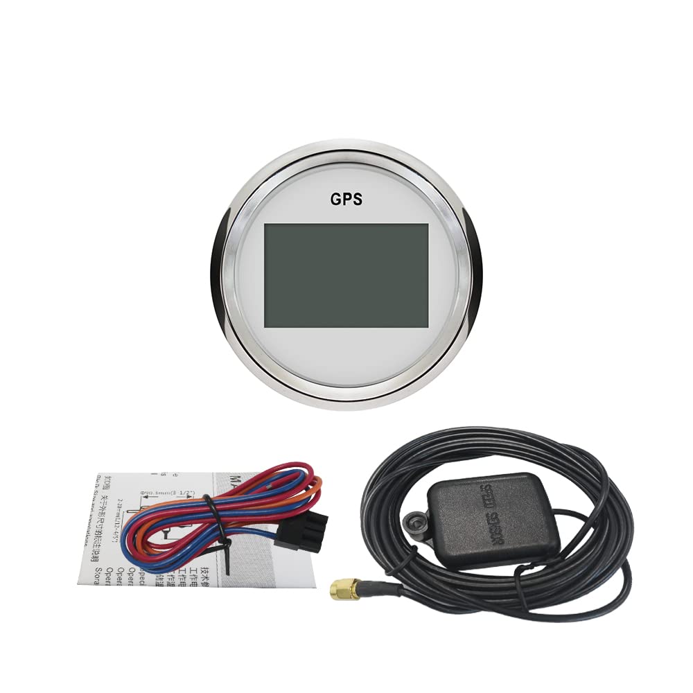 ELING Universal Digital GPS Tacho Messgerät ODO für Auto Motorrad LKW Yacht Gefäss 2 Zoll 9-32 V