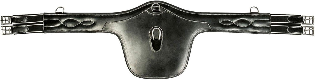 HKM 4057052007491 Sattelgurt Mit Brustschutz -Soft-9100 Schwarz120 schwarz 120, schwarz 120