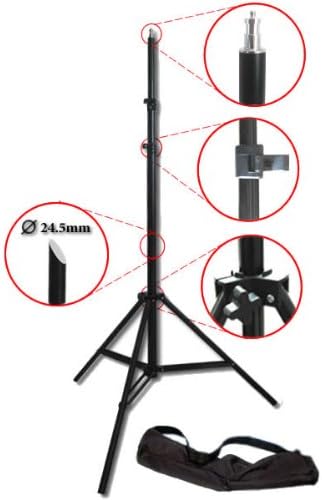 DynaSun Lampenstativ W803 220cm Profi Qualität Stativ für Blitze/Lampen + Tasche, 220 cm