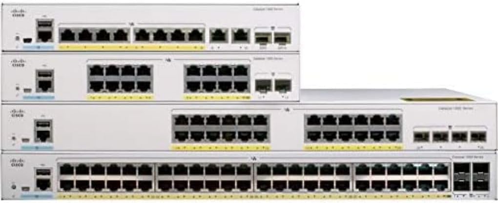 Cisco Systems Catalyst Netzwerk Switch, 24 GbE PoE+ Ports, 195W PoE Budget, 4 1G SFP Uplink Ports, l