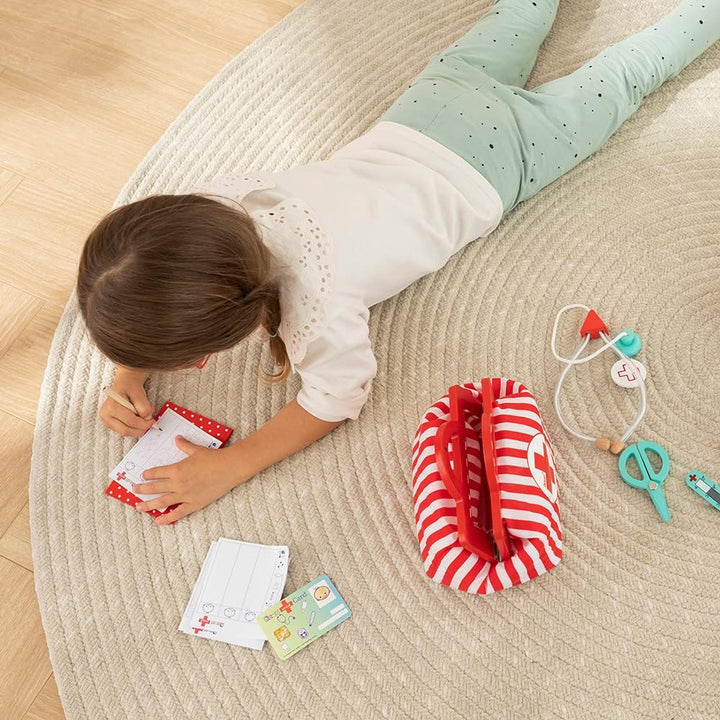 howa Kinderarztkoffer mit 13 tlg. Inhalt aus Holz 4872