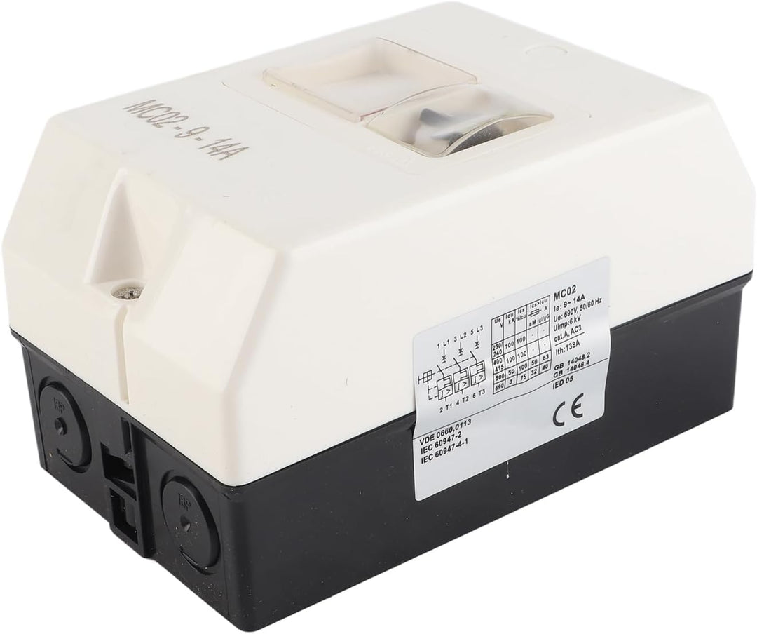 Motorschutzschalter Schutzschalter Wasserdichter Schutzschalter MC02‑9‑14A 220V/380V Serie Motorschu
