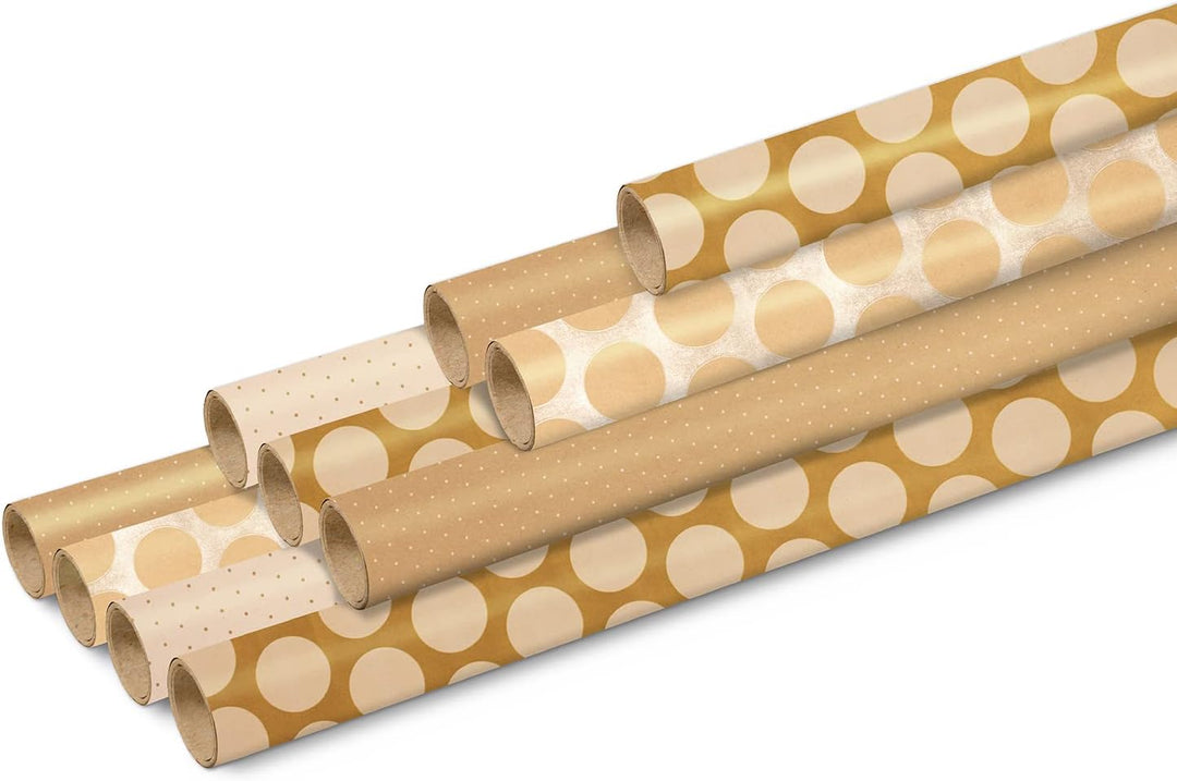 Clairefontaine 223879AMZC – 10 Rollen Kraftpapier (100% recycelt), 5 m x 0 m70 (grosse Breite), 80 g