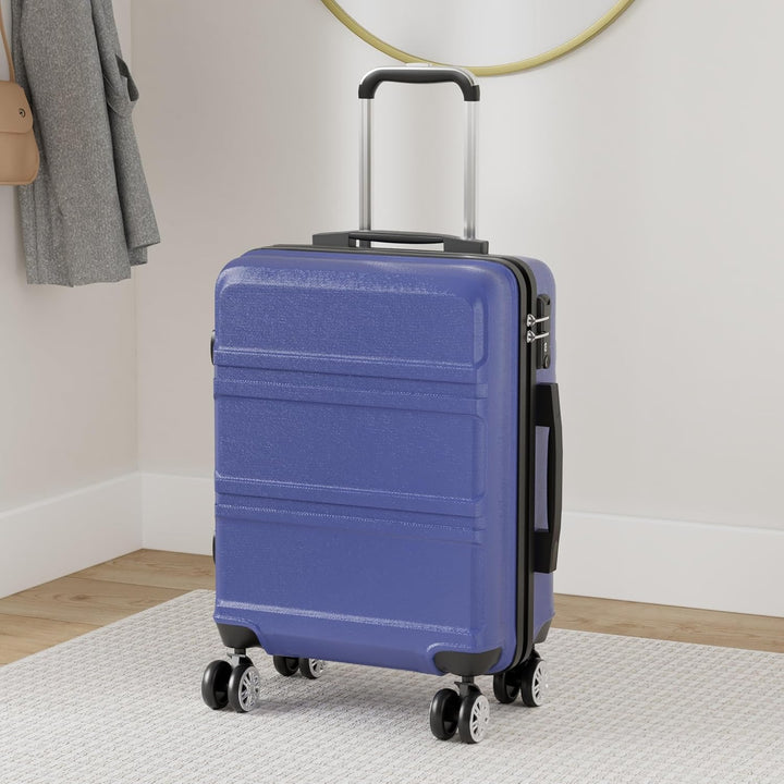KONO Koffer Trolley Reisekoffer L (65cm) Dunkelblau, L (65cm) Dunkelblau