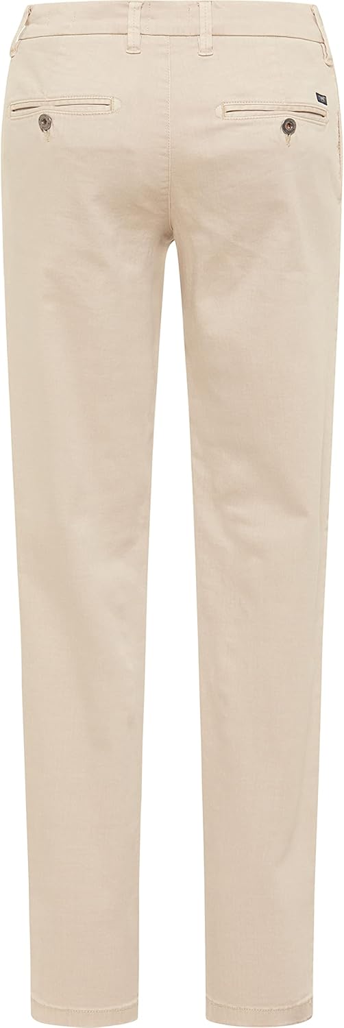 MUSTANG Herren Hose Style BeFlex Chino 36W / 38L Beige, 36W / 38L Beige