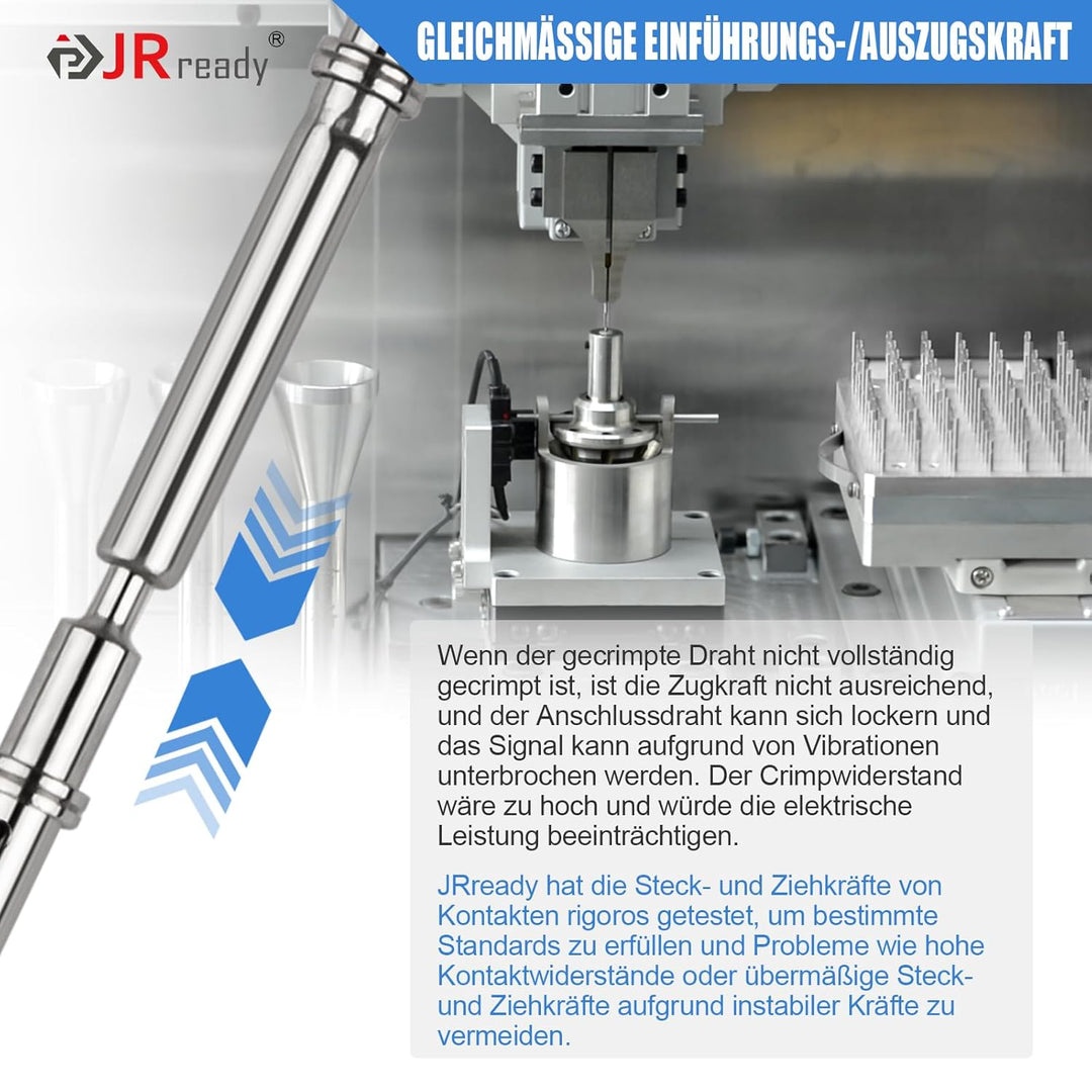 JRready ST6118 Deutsch Kontakt Kit 16# Deutsch Solid Pin Male Female Wire Gauge 14-20AWG Deutsch Ter