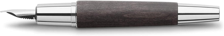 Faber-Castell 148221 - Füllfederhalter e-motion Holz / Chrom, Feder: F, inklusive Geschenkverpackung