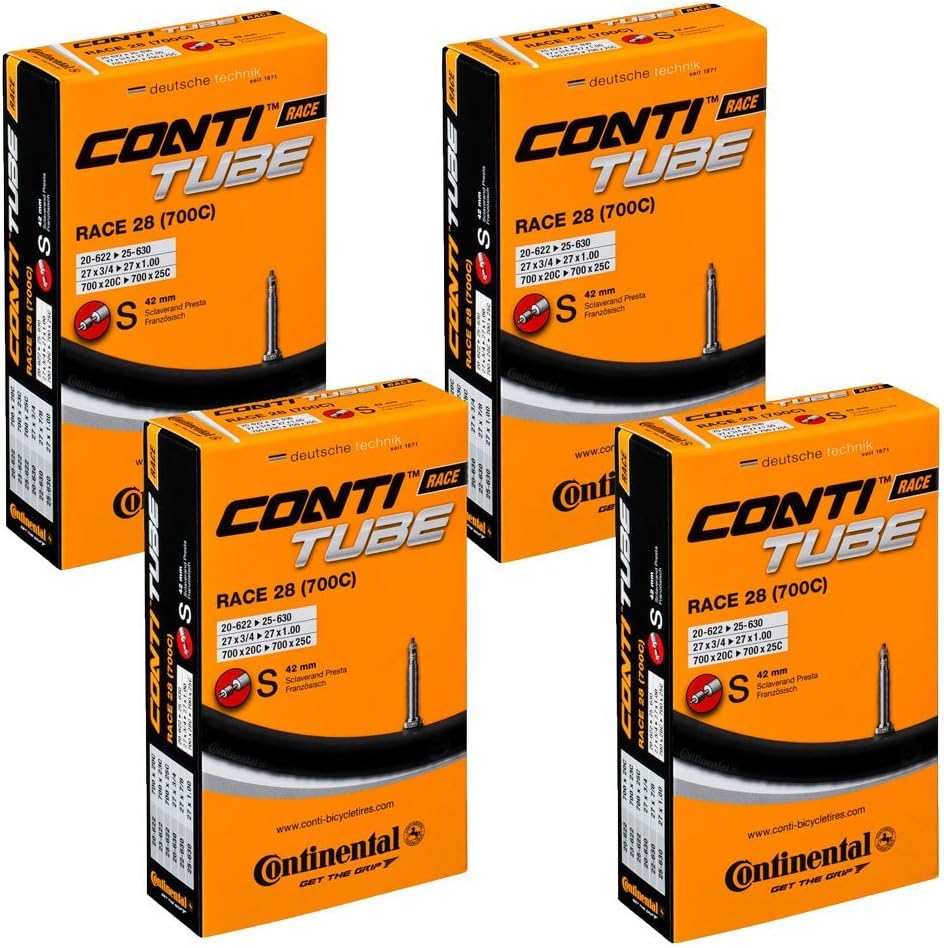 Continental Fahrradschlauch Race 28 700C Schwarz, 700C Schwarz
